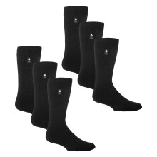 (12-14 UK, Schwarz) Heat Holders - Heat Holders - 6 Paar original dicke Winter-Thermosocken für Herren