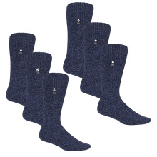(12-14 UK, Denim) Heat Holders - Heat Holders - 6 Paar original dicke Winter-Thermosocken für Herren