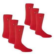 (12-14 UK, Rot) Heat Holders - Heat Holders - 6 Paar original dicke Winter-Thermosocken für Herren