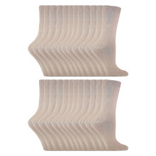 (4-7 UK, Beige) Sock Snob - Sock Snob - 24 Paar einfarbige Damensocken mit hohem Baumwollanteil