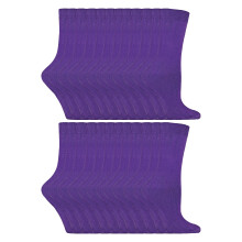 (4-7 UK, Lila) Sock Snob - Sock Snob - 24 Paar einfarbige Damensocken mit hohem Baumwollanteil