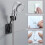 Adjustable Shower Head Holder 2PCS Universal Bathroom Wall Bracket with Strong Adhesive and Easy Installation 2