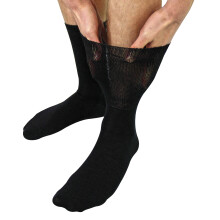 (09-Nov, Schwarz) Dr.Socks - Dr.Socks - Woll Ödem Socken für Damen & Herren Geschwollene Füße