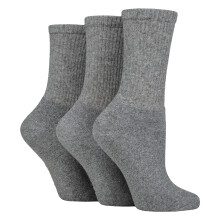 (04-Aug, Grau) SOCKSHOP TORE - SOCKSHOP TORE - 3er Pack Damen Crew Sportsocken aus Baumwolle