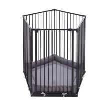 (5 x 72cm, Black) Safetots Extra Tall Play Pen with Mat, Pentagon