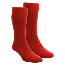 (6-11, Red) HJ Hall - Mens Wool Hiking Socks Fully Cushioned Warm for Walking & Trekking