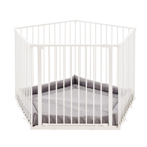 Safetots (5 x 72cm, White) Safetots Premium Multi Panel Play Den with Mat