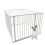 Safetots (92cm x 92cm, White) Safetots Premium Multi Panel Play Den with Mat 1