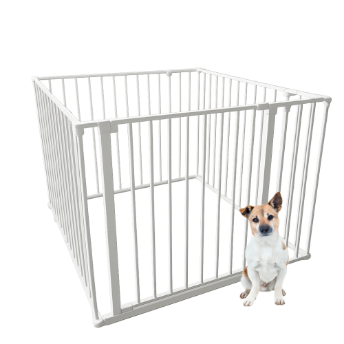 Safetots (92cm x 92cm, White) Safetots Premium Multi Panel Play Den with Mat