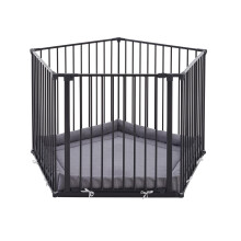 (5 x 72cm, Black) Safetots Premium Multi Panel Play Den with Mat