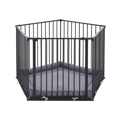 Safetots (5 x 72cm, Black) Safetots Premium Multi Panel Play Den with Mat