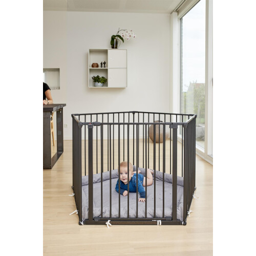 Safetots (5 x 72cm, Black) Safetots Premium Multi Panel Play Den with Mat 1