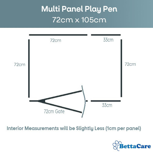 (72cm x105cm, White) Bettacare Pet Pen 2