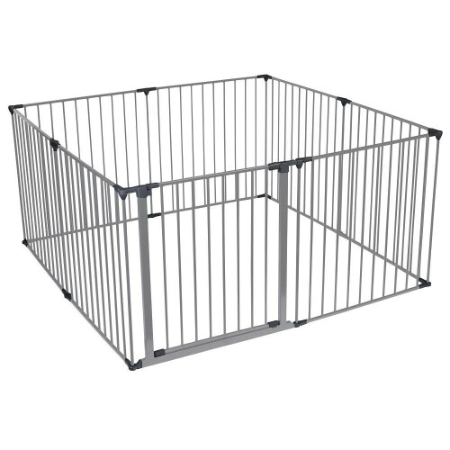 Safetots (144cm x 144cm, Grey) Safetots Premium Multi Panel Play Den