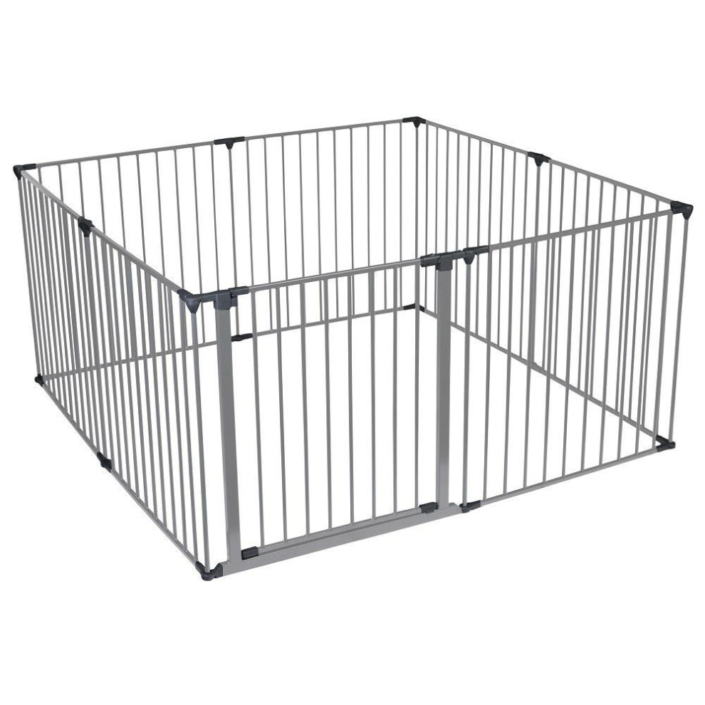 Safetots (144Cm X 144Cm, ) Premium Multi Panel Play Den Grey
