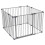 Safetots (105cm x 105cm, Grey) Safetots Premium Multi Panel Play Den 1