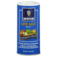 Morton Salt Lite Salt, Less Sodium, 11 oz (Pack of 1)