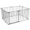Safetots (105cm x 144cm, Grey) Safetots Premium Multi Panel Play Den 1