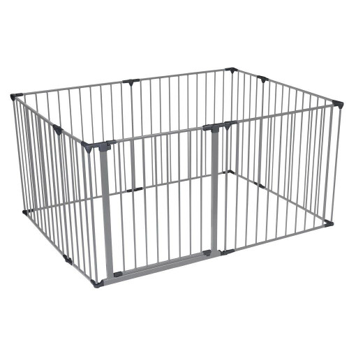 Safetots (105cm x 144cm, Grey) Safetots Premium Multi Panel Play Den