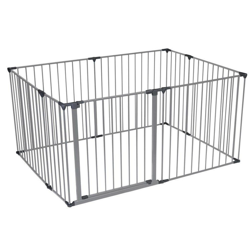 (105Cm X 144Cm, ) Premium Multi Panel Play Den Grey Safetots