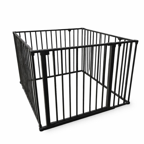 Safetots (92cm x 92cm, Black) Safetots Premium Multi Panel Play Den