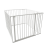 Safetots (92cm x 92cm, White) Safetots Premium Multi Panel Play Den 1