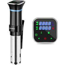 KEAWEO Sous Vide, 1100W Sous Vide Machine Thermal Immersion Circulator Water Bath Cooking, Quiet Slow Cooker, Accurate Temperature Time Control, Menu