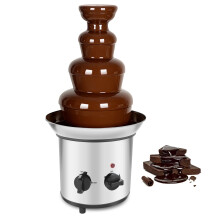 Chocolate Fountain 4 Tier Chocolate Fountain Machine Chocolate Fountain Fondue Set Electric Electric Chocolate Melting Machine Fondue Maker Fountain