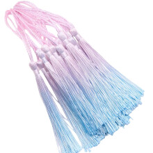 Pack of 20 Small Silk Tassels for Jewelry Making, Vibrant Multicolour Handmade Craft Accessories