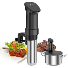 Sous Vide Machine-Suvee Cooker-Rocyis Sous Vide Kit with Lid, Recipes-1000W Fast Heating Immersion Circulator/Accurate Temperature and Timer/Digital