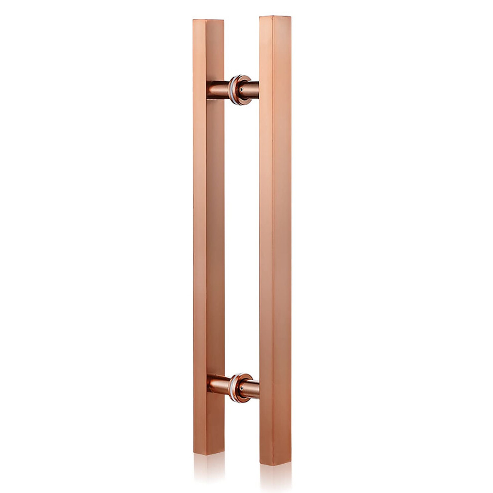 Barn Door Handle Heavy Duty Rustproof Waterproof Ergonomic Grip For Kitchen Or Shower Door Rose Gold 80Cm 9164114221834