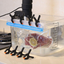 Blulu 8 Pack Sous Vide Cooking Clips for Immersion Circulator Sous Vide Clips for Keeping Bags Submerged and Prevent Floating Compatible with Anova,