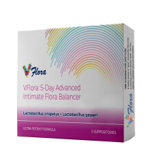 VagiBiom 5-Day Vflora (Lactobacillus crispatus + L. gasseri) to Balance Intimate Flora. Nourish and Nurture Good Flora for Skin Health. Ultra Potent
