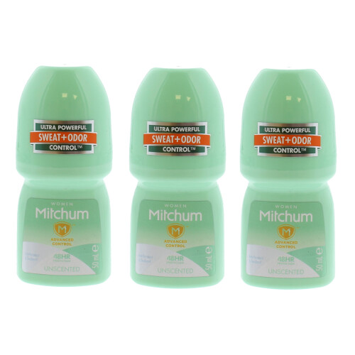 Mitchum Mitchum Roll On Unperfumed 50ml (Pack Of 3)