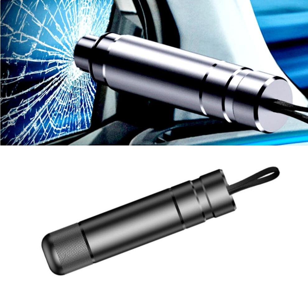 Vorae Hammerdex Safety Hammer, Portable Car Window Breaker And Seatbelt Cutter, Mini Car Glass Breaker Safety Tool, Emergency Escape Tool (Black) Black 4511328113076