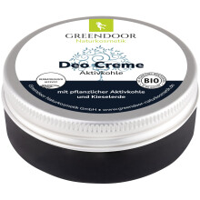 Greendoor deodorant cream with activated charcoal 50 ml, vegan, without aluminium salt, without alcohol, natural cosmetics with aloe vera, organic