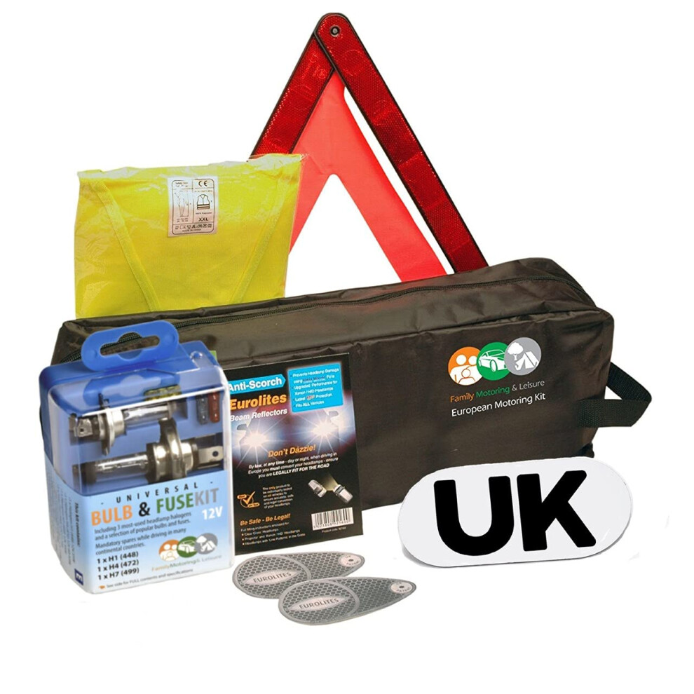 Family Motoring & Leisure New Euro Travel Kit For All You Need For Travelling In Europe 5053852006565