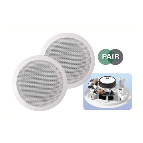 E-Audio B410A 6.5 White 2-Way Low Profile Ceiling Speakers 8 Ohms