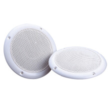 electrosmart 2 x White 5" 80W 8 Ohm Dual Cone Ceiling Speakers - Moisture Resistant Suitable for Bathroom Kitchen Spa