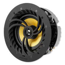 LITHEAUDIO All-In-One Wireless 6.5? Wi-Fi V2 Ceiling Speaker (06600), 60W RMS, Amplifier Built-In, Multi-Room Audio, Airplay 2, Chromecast, Audio for