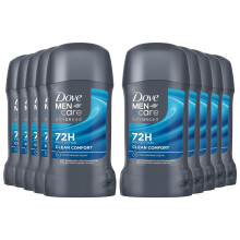 Dove Men+Care Advanced Clean Comfort Anti-Perspirant Stick Men's Deodorant with Triple Action Technology for 72 hour sweat protection and