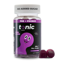 Tonic Health Kids Probiotic Gummies - 2 in 1 Prebiotics & Probiotics for Kids, No Added Sugar, Digestive System, Gut Health, Immune System, Ages 3-12,