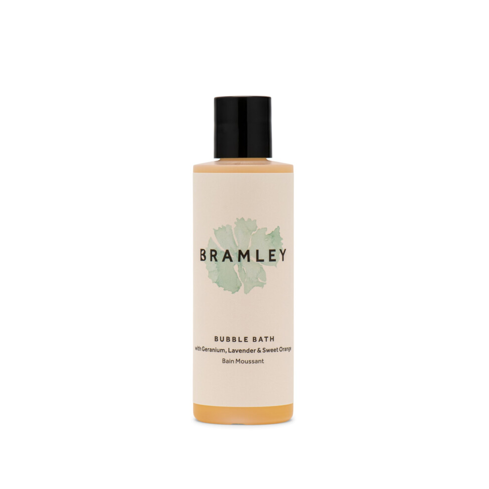Bramley Products Lavender/Orange Bramley Bubble Bath (100Ml), Bath Soak With Geranium, & Sweet Essential Oils, Vegan Natural Bubbles To Gently Cleanse & Soften
