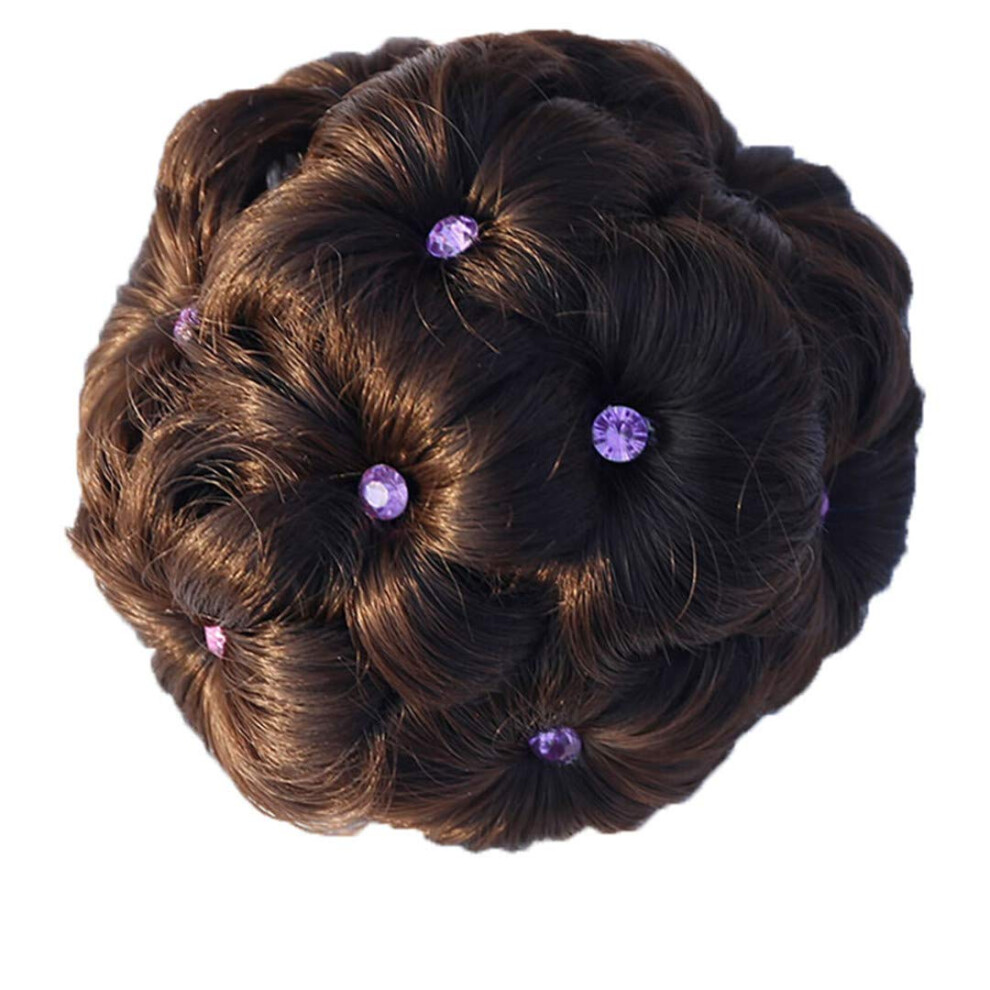 Curly Drawstring Ponytail Hairpiece Synthetic  Temp Fiber Hair Bun Clip In Extension #8