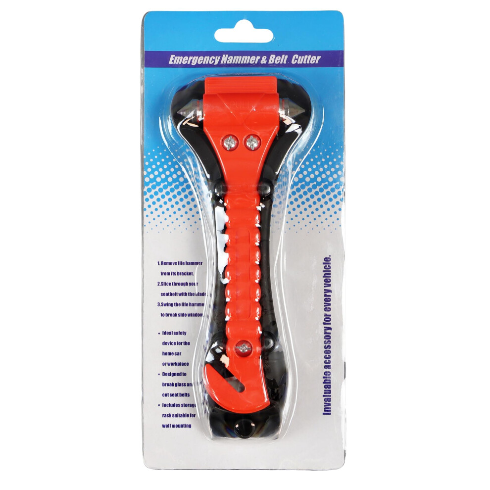 Vigil Emergency Hammer - Car Window Breaker With Seatbelt Cutter - Safety Hammer For Car Emergency - Window Breaker And Seatbelt Cutter Kit - Car 5056348736168