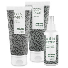 3-pack for itching all over the body | Soothing products for irritated skin | Care for dry skin, rashes and other irritations | 200 ml Soap, 200 ml