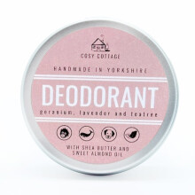 Cosy Cottage Natural Deodorant - 50ml | Geranium and Lavender Essential Oils | Refreshing Floral Scent | Long-Lasting, Paraben Free, Alcohol Free and
