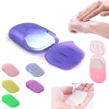 20 PK Hygienic HAND TRAVEL SOAP SHEETS -400 Foaming Sheets, Portable Thinly Sliced Soap in Dispenser, Holiday, Camping, Hiking & Outdoor with Limited