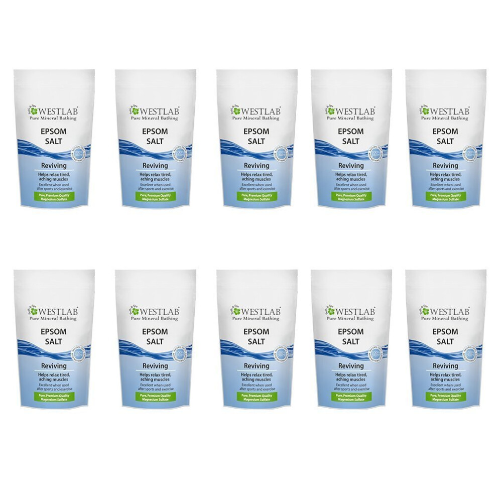 Westlab Epsom Bath Salts 1Kg-10 Pack