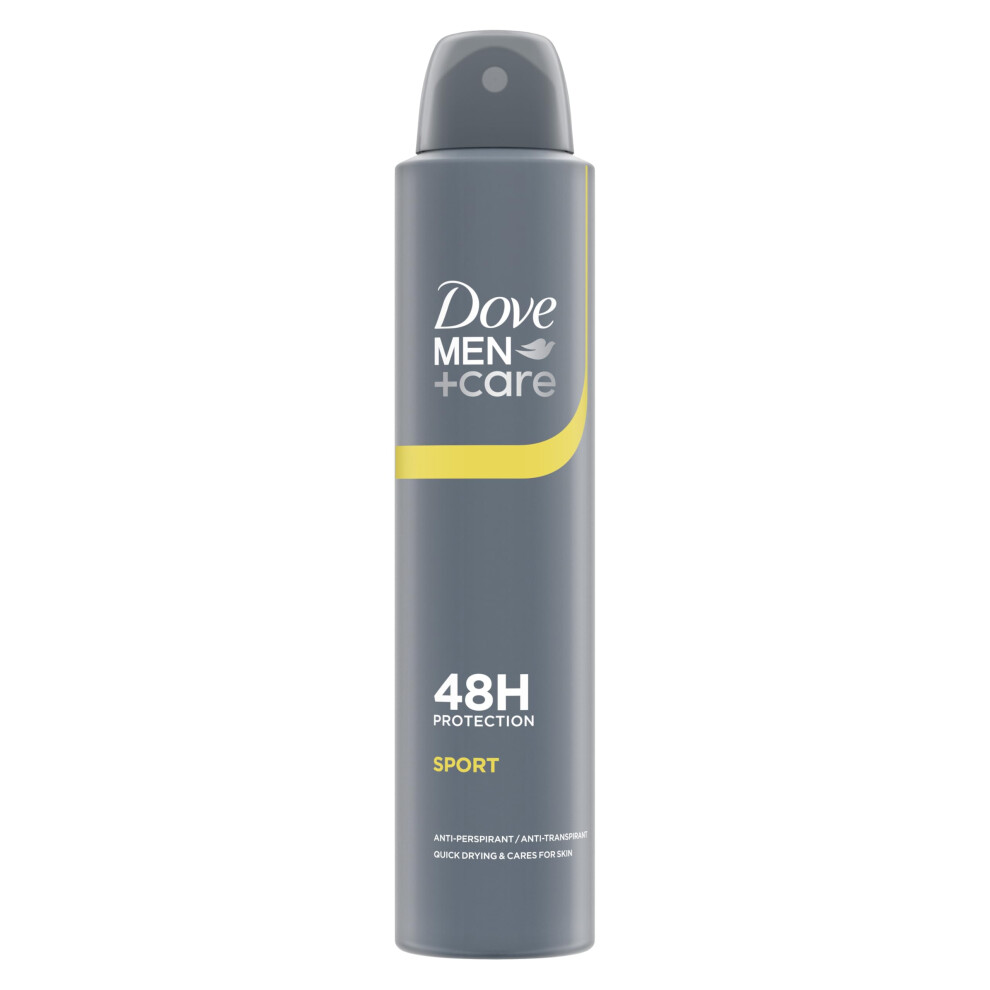Dove Men + Care Cream Dove Men+Care Sport Anti-Perspirant Aerosol Deodorant Spray With ? Moisturising For 48 Hour Sweat And Odour Protection 200 Ml